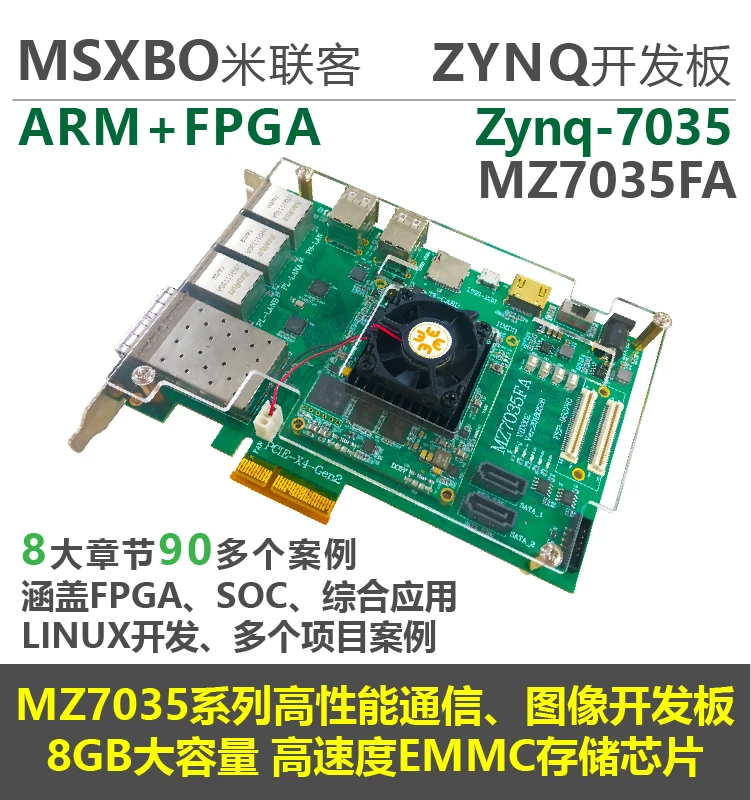 

Для [MILINKER MZ7X MZ7035FA] XILINX Zynq макетная плата ARM + FPGA 7035 7045 ZC7