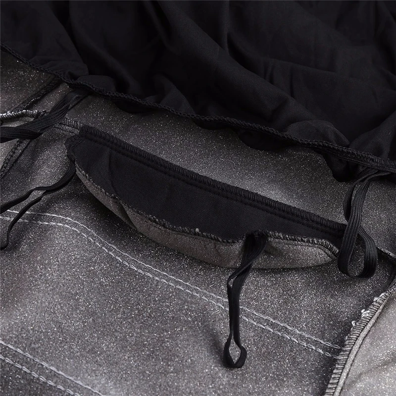 

Car-styling Car Seat Covers Black + Grey Polyester Wear-resisting Fit Most