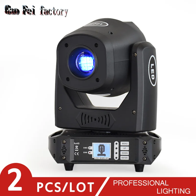 Светильник dj led moving head 100 Вт dmx прожектор gobo с Цветовая призма для led бар moving head светильник s для продажи(2 шт./лот