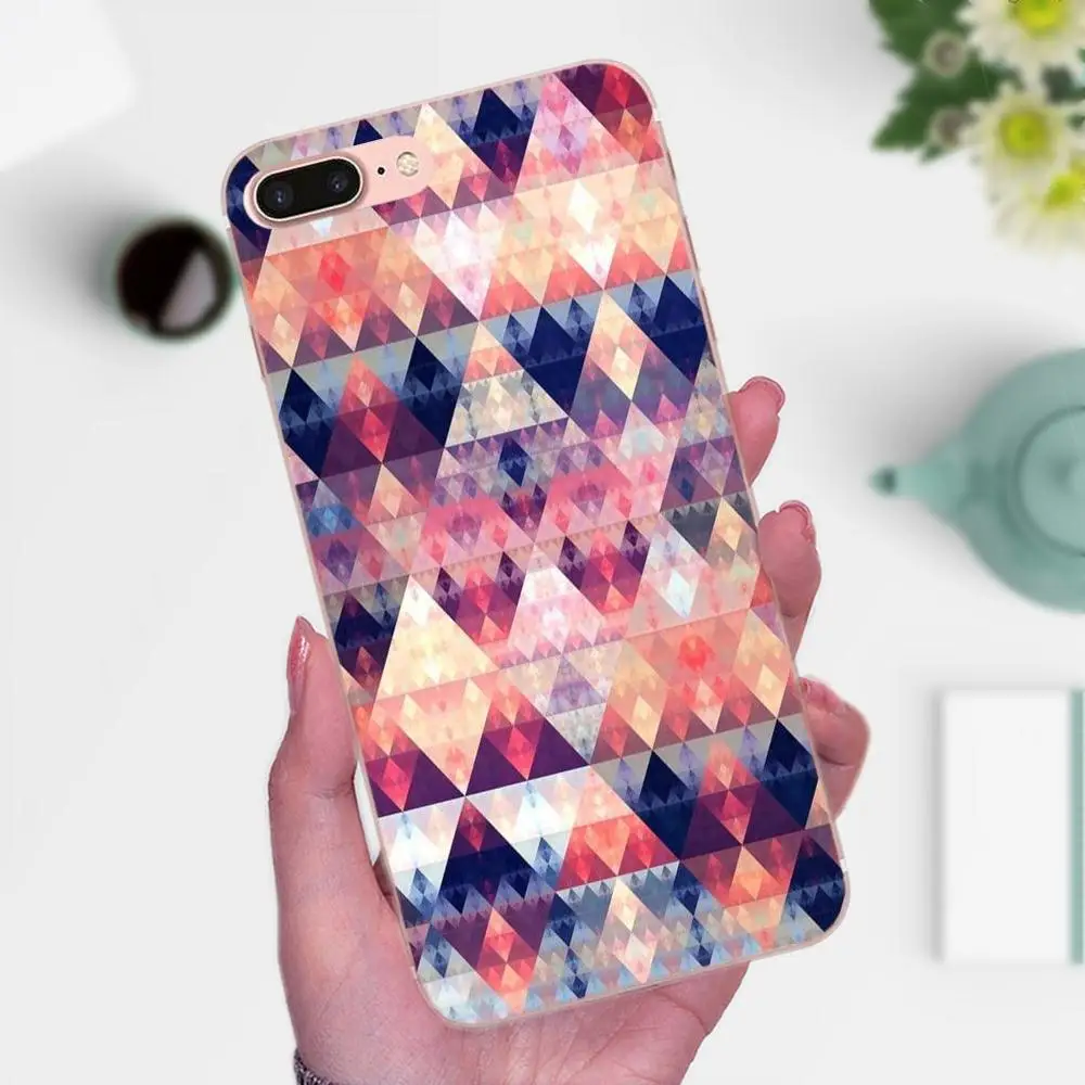Красочные фрактальные арт 2018 для Apple iPhone 4 4S 5 5C 5S SE 6 6S 7 8 Plus X XS Max XR мягкие лучшие