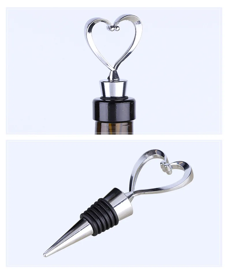 1 шт. элегантная в форме сердца красное вино пробка для бутылки шампанского вина