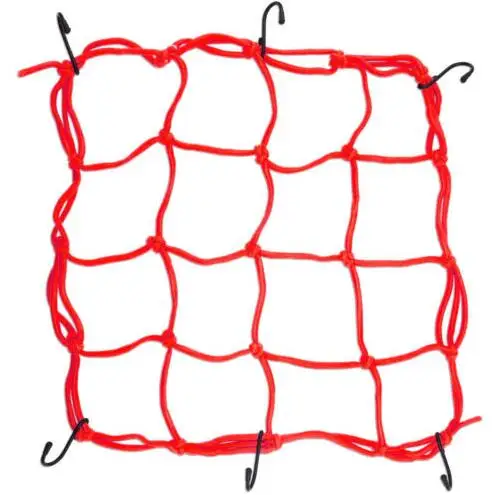 6 Hooks Motorcycle Bike Hold Down Helmet Cargo Luggage Mesh Rope Net Bungee Hot | Автомобили и мотоциклы