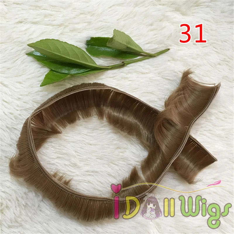 5*100 см DIY короткие волосы, 10 шт./партия 18 цветов на выбор, хорошее качество термостойкие синтетические волосы