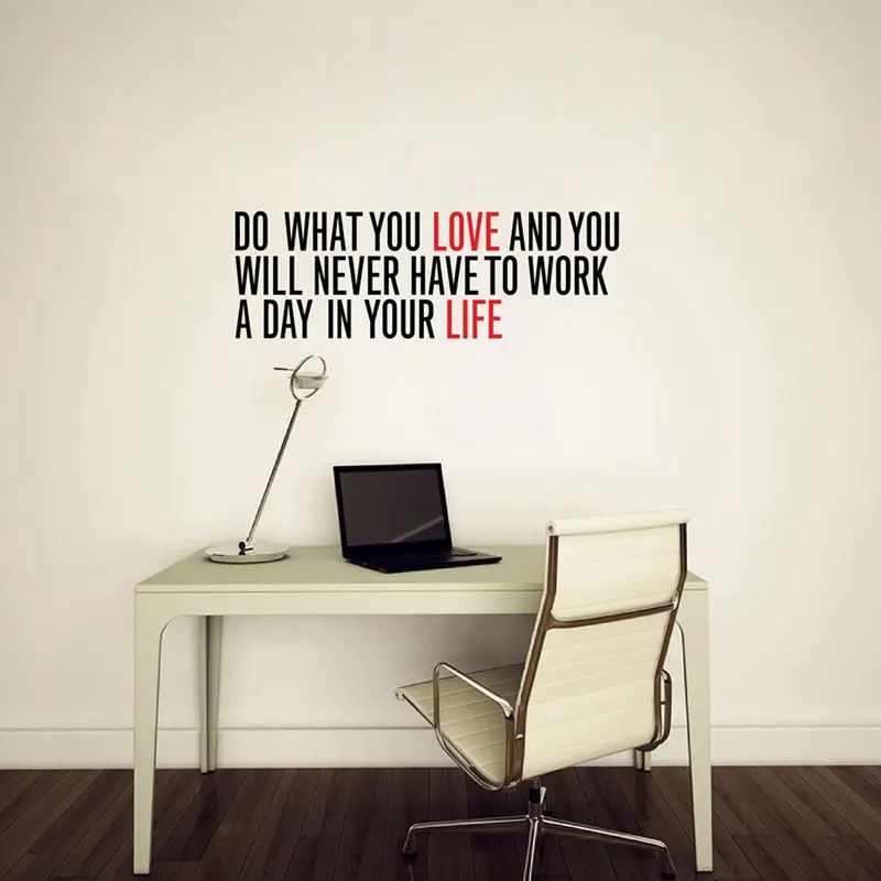 

Free shipping Inspirational vinyl wall decal quote stickers do what you love wall stickers for home Decor mural