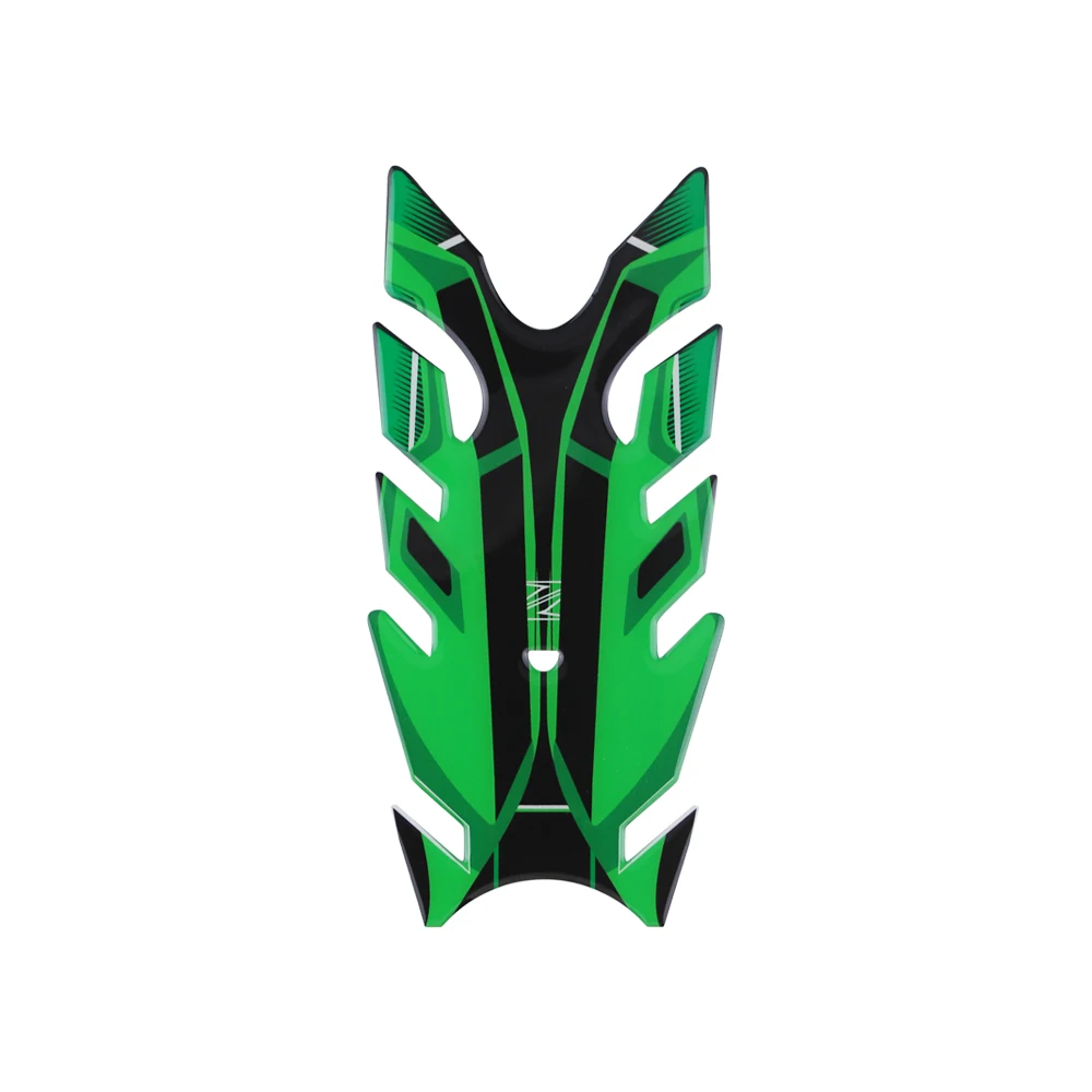 

KODASKIN 3D Printing Gas Cap Fuel Tank Pad Sticker Decal Protection for Z900 Z650 NINJA650 ER6F Green Color