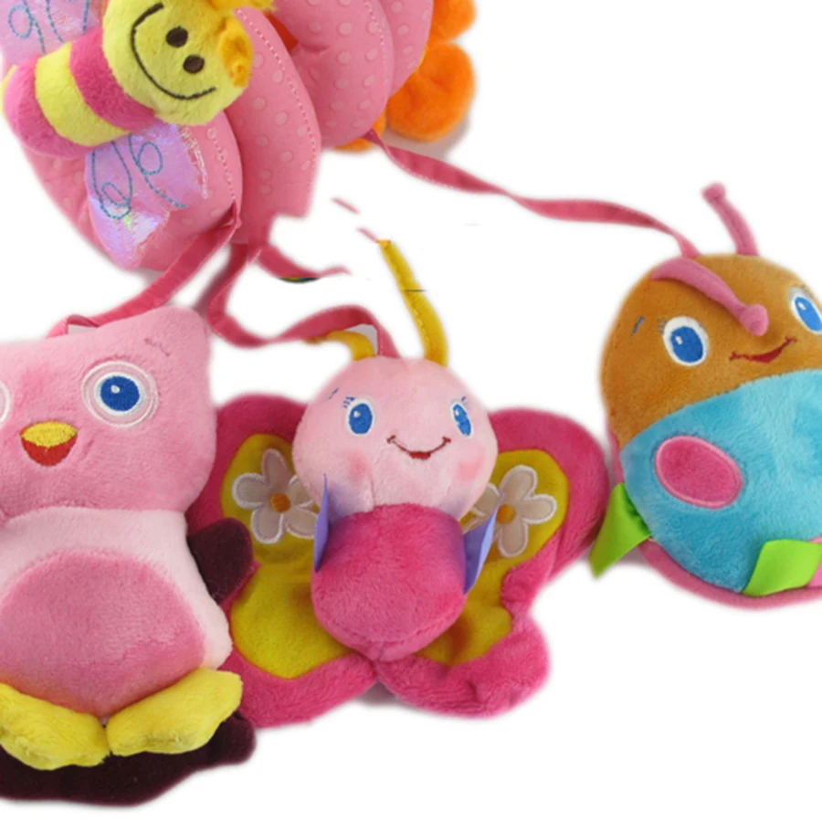 Baby toys погремушки игрушки животных 0-12 месяцев спирали игрушка на кровать колокол