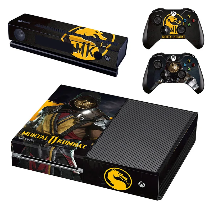 Mortal Kombat 11 кожа Xboxone наклейка vinilo adesivo pegatina наклейка s для Xbox One консоль& Kinect& два контроллера Скины