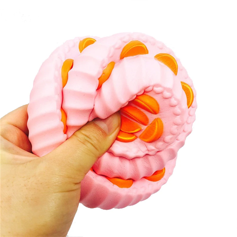 2018 Новый мини оранжевый торт снятие стресса мягкий Декор медленно растущий крем