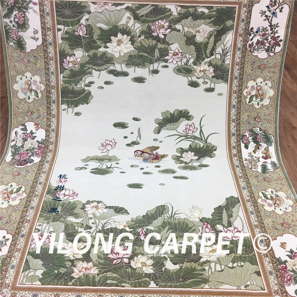 Yilong восточные шерстяные ковры традиционная красота Ханчжоу ручной работы