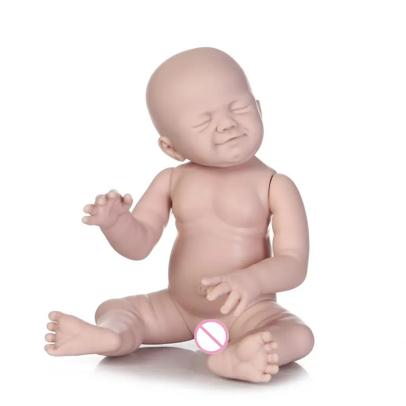 20Inch Boy Girl Reborn doll kit Full Limb Anatomically Correct Closed Eyes not Finished Product Baby Realistic Beborn Gifts | Игрушки и