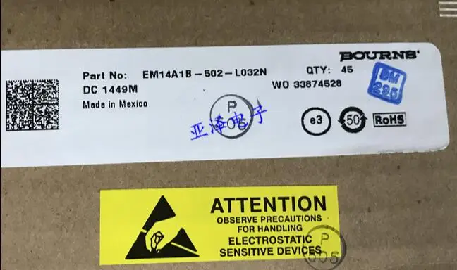 

[VK] ORIGINAL electrodeless potentiometer EM14A1B-502-L032N unlimited rotating potentiometer 5K resistance 360 degrees switch