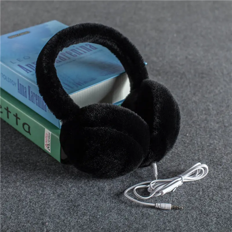 New Fashion Music Earmuffs Women Ear Muffs Warmer faux rabbit fur Winter Accessories for women | Аксессуары для одежды