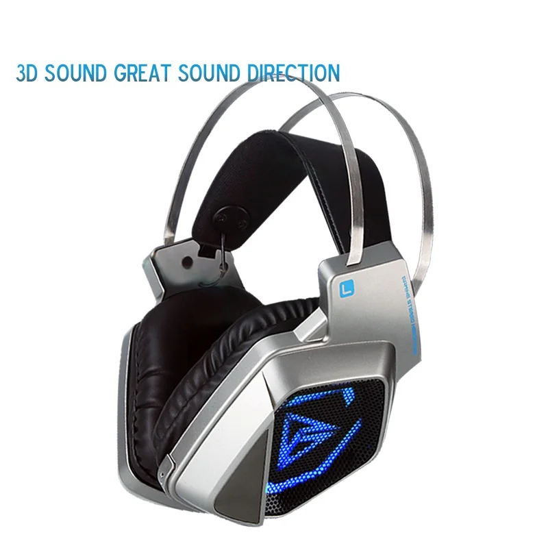Led Gaming Headset стерео USB Игровые наушники для Xbox One PS4 компьютер телефон планшет игра