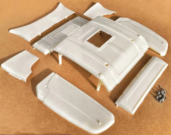 highline roof sets 1:14 tamiya scania actros обновить модификации части highline корпус автомобиля крыши наборы для 1/14 rc R470 R620 56323 трактор с прицепом - Цвет: highline roof sets