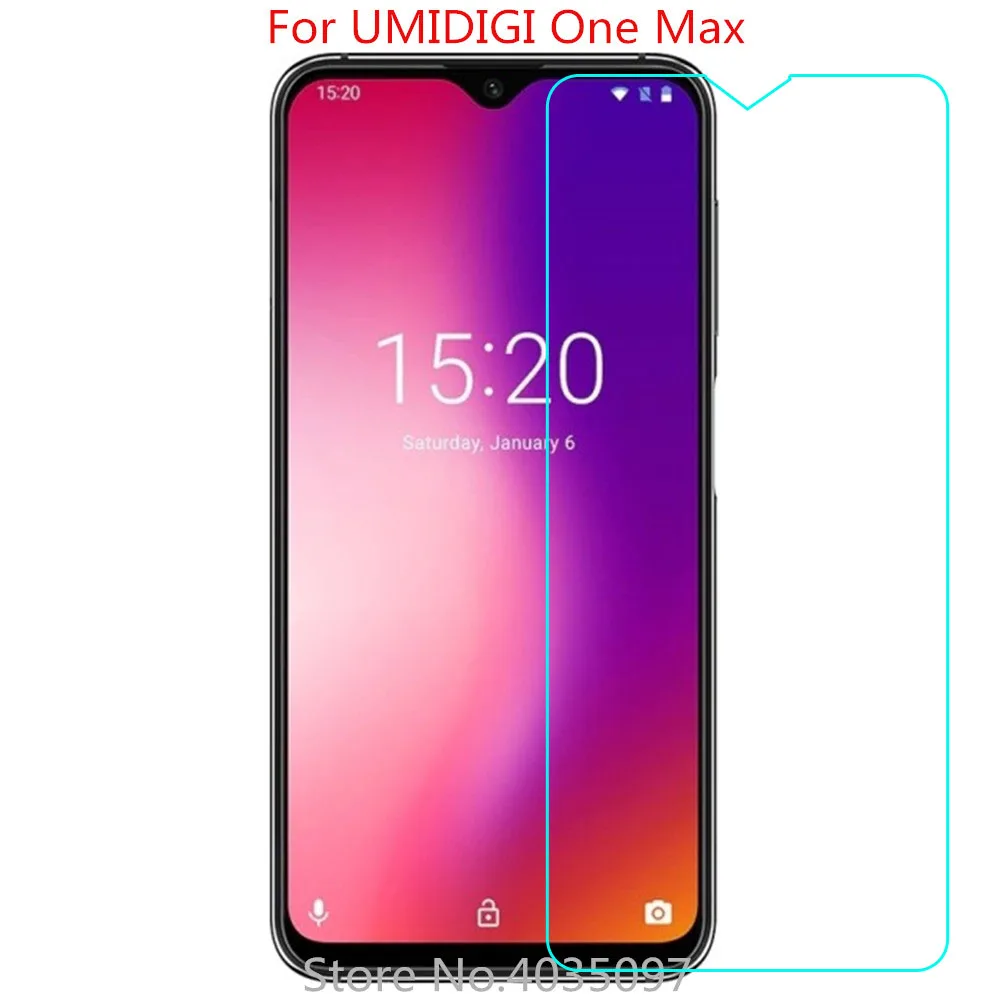 2 шт для UMIDIGI One Max закаленное стекло 9H 2.5D Высококачественная Защитная пленка