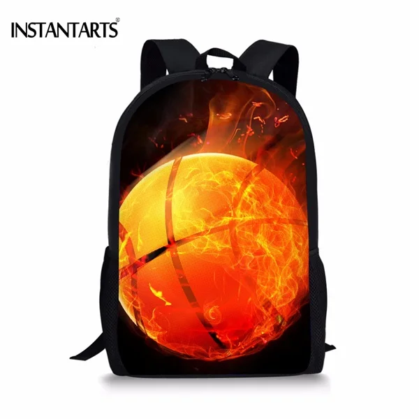 CC2377C INSTANTARTS Cool 3D Ice Soccerly Ball, школьная сумка с принтом для мальчиков-подростков, повседневные сумки для книг на плечо, детские сумки для книг, рюкзак - Цвет: CC2377C