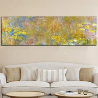sale handpainted claude monet oil painting lotus oil painting on canvas impressionist wall art picture poster for living room