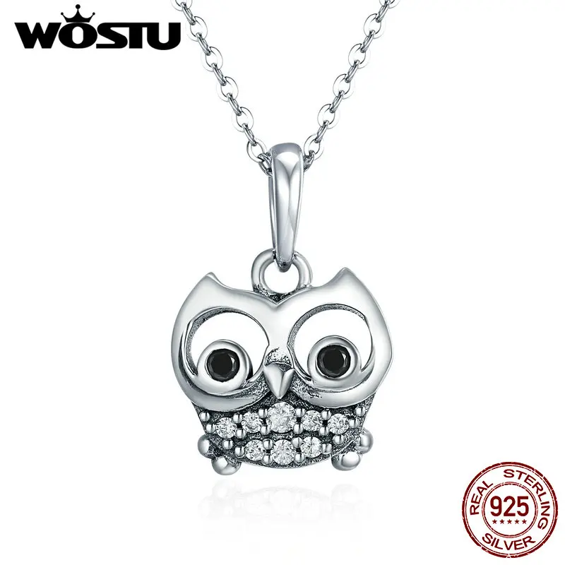 Ожерелье женское из серебра 100% пробы с подвеской в виде совы | Украшения и