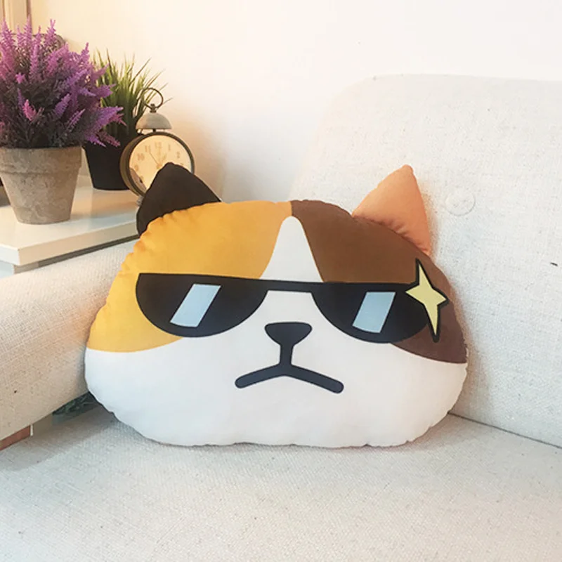 Гостиная подушки декоративные Мода Новый Подушка Одеяло emoji 3D almofada смайлик кот