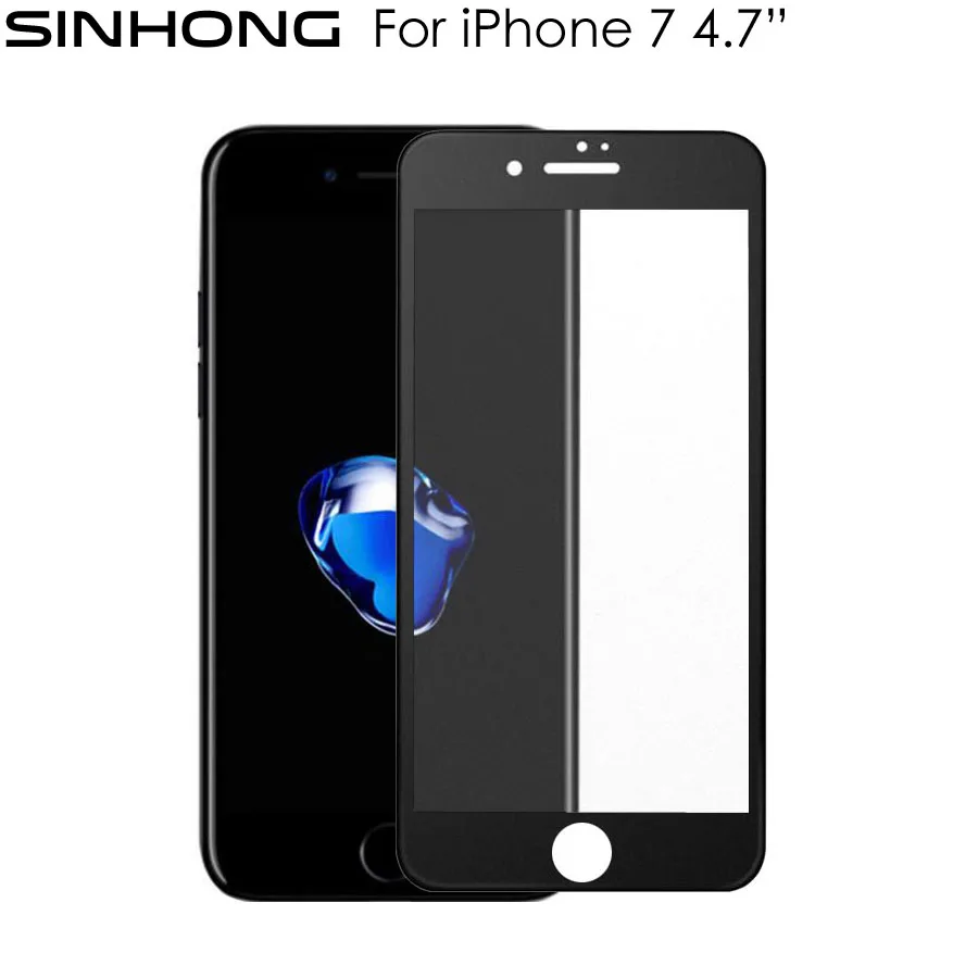 Матовая закаленное Стекло полный охват крышка для iPhone 7 iphone7 4.7 дюймов Экран