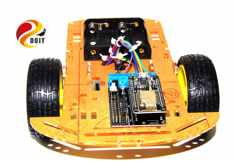 Официальный DOIT Самый дешевый WiFi умный автомобиль RC игрушка 2WD L293D от Esp8266 серийный