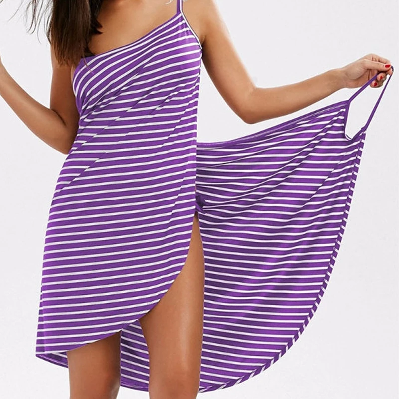 Wome платье модное женское Полосатое без спинки Купальник шарф 2019 новый стиль