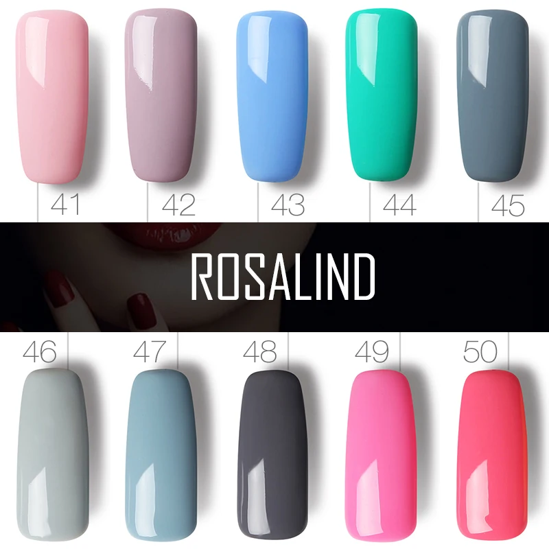 Полуперманентный Гель-лак ROSALIND 1S 10 мл Одноцветный 31-58 Vernis УФ-лак для ногтей LED