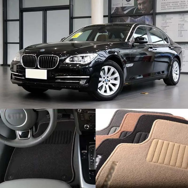 

5pcs Premium Auto Fabric Nylon Anti-slip Floor Mats Carpet For BMW 7 Series