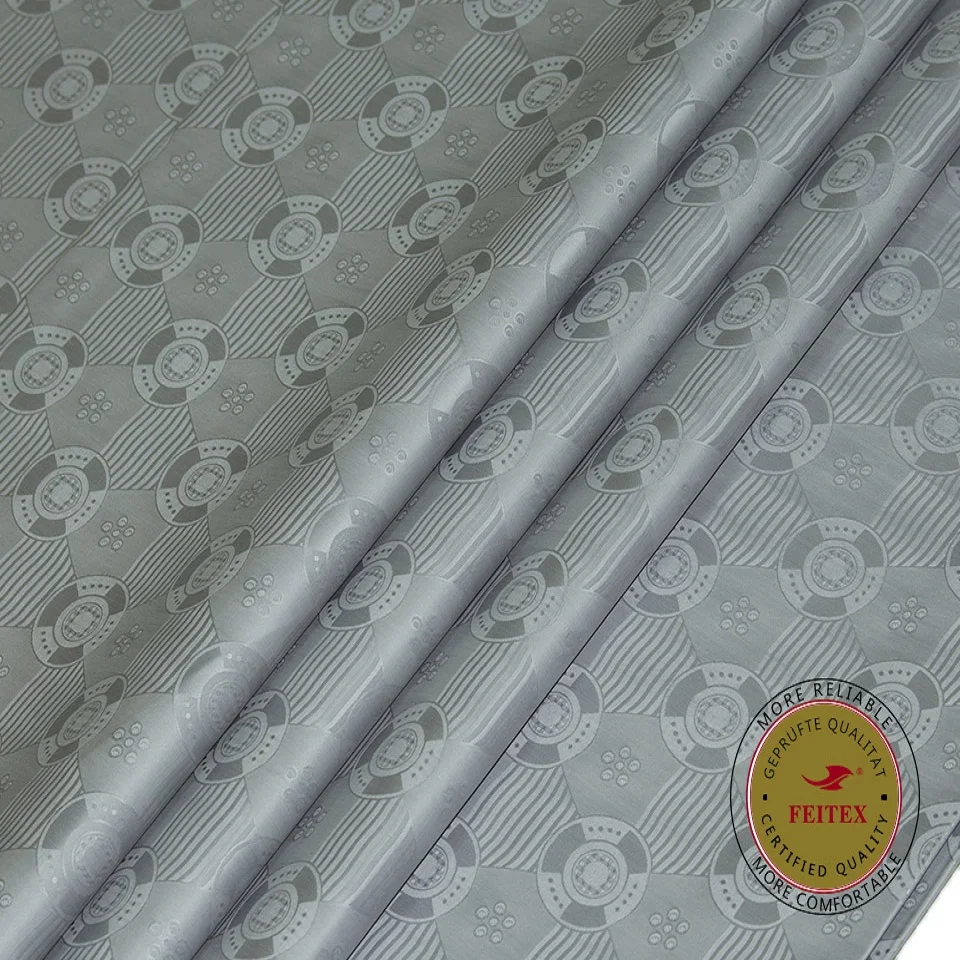Африканская оригинальная морская парча ткань Базен Riche 5/10 ярдов/сумка FEITEX