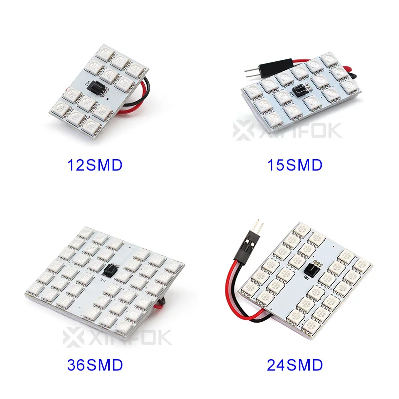 Гирлянда светодиодсветодиодный T10 12/15/24/36-SMD RGB пульт дистанционного управления 16