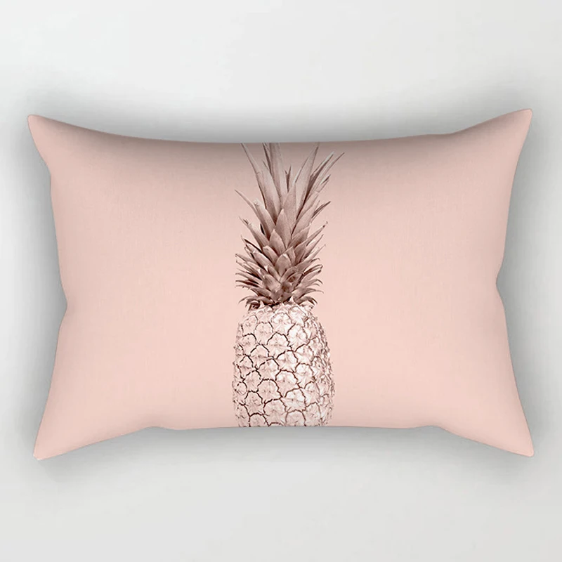 Rose gold powder polyester cushion cover 30*50cm Northern Europe geometry Home Decoration throw pillow sofa car Waist | Дом и сад