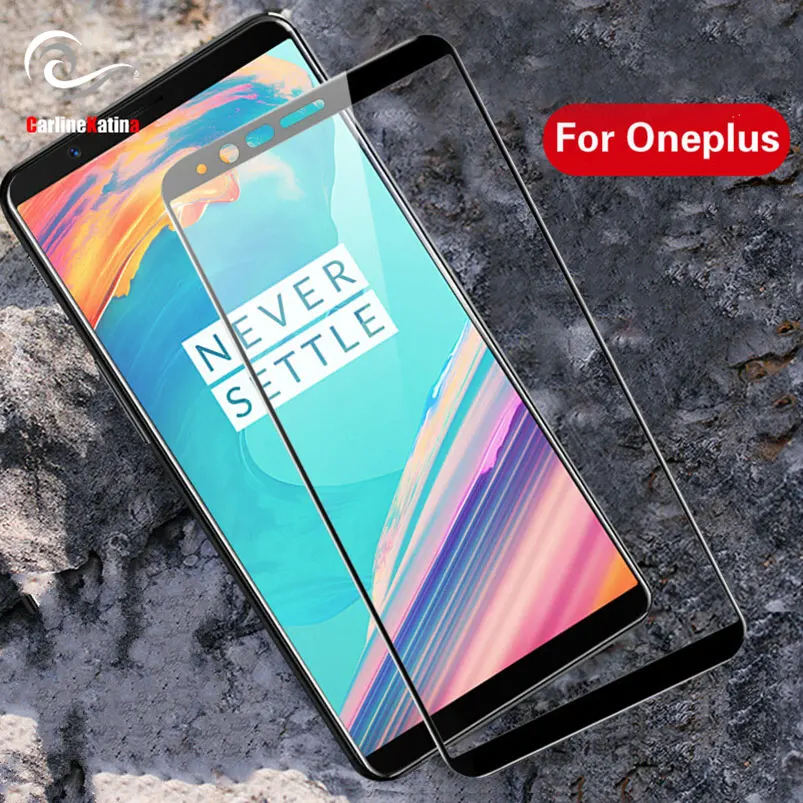9H полное покрытие закаленное стекло для Oneplus 6T 6 One Plus 5 5T 3 3T 1 + чехол с защитной
