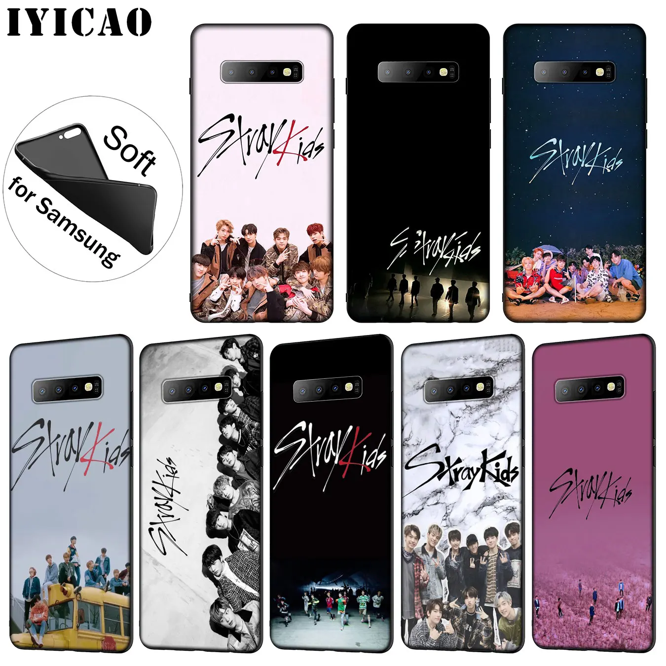 Мягкий силиконовый чехол для телефона IYICAO Stray Kids kpop Samsung Galaxy S20 Ultra S10 Lite S9 S8 Plus S6 S7 Edge