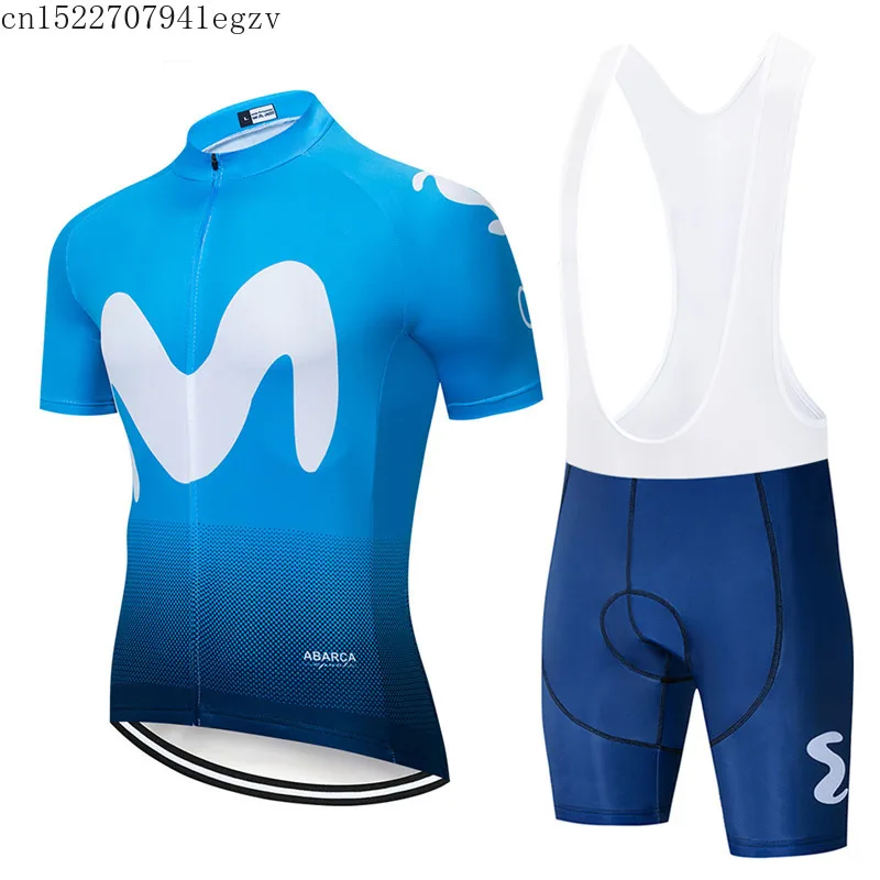 Movistar 2019 Лето Велосипеды Джерси pro team летнее с коротким рукавом велосипед
