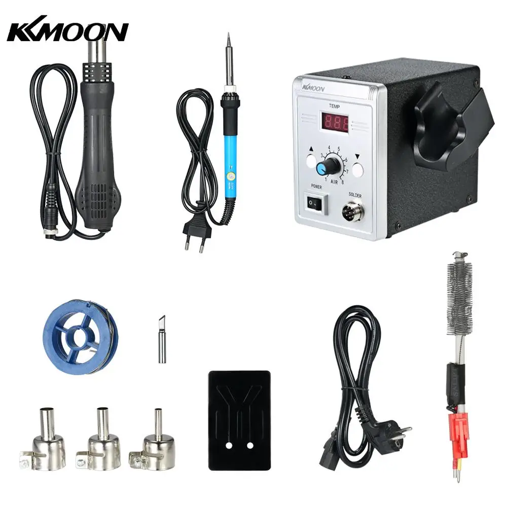 

Паяльная станция KKmoon 858D, 700 Вт, Цифровой паяльник BGA, наладочная паяльная станция, термовоздушный пистолет, Сварочная электрическая паяльная...