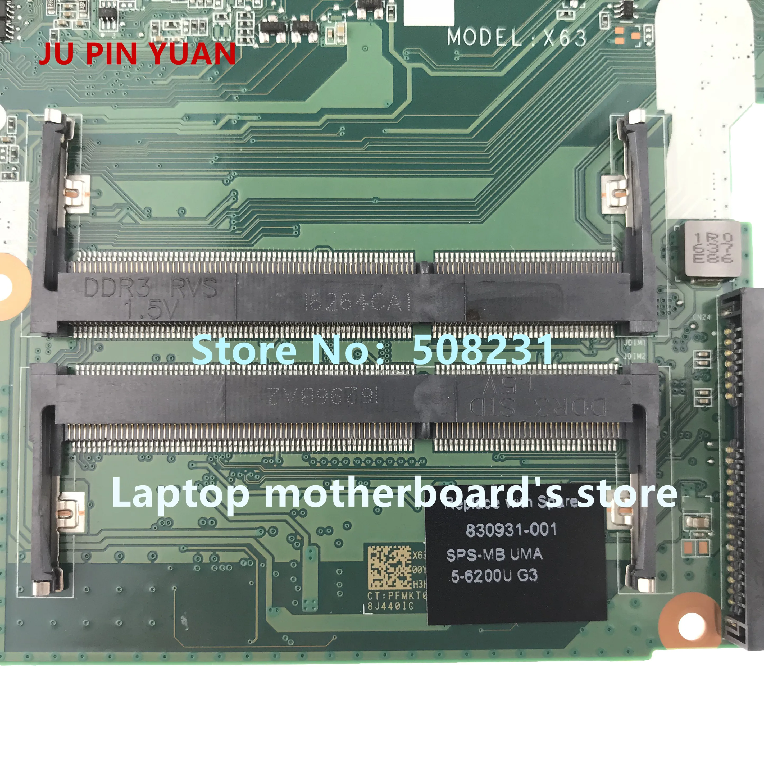 Ju pin yuan 915468-601 915468-001 аккумулятор большой емкости DAG37DMBAD0 материнская плата для ноутбука для женщин, hp ноутбук 17-W 17-AB Тетрадь ПК 1050 2 Гб i5-7300