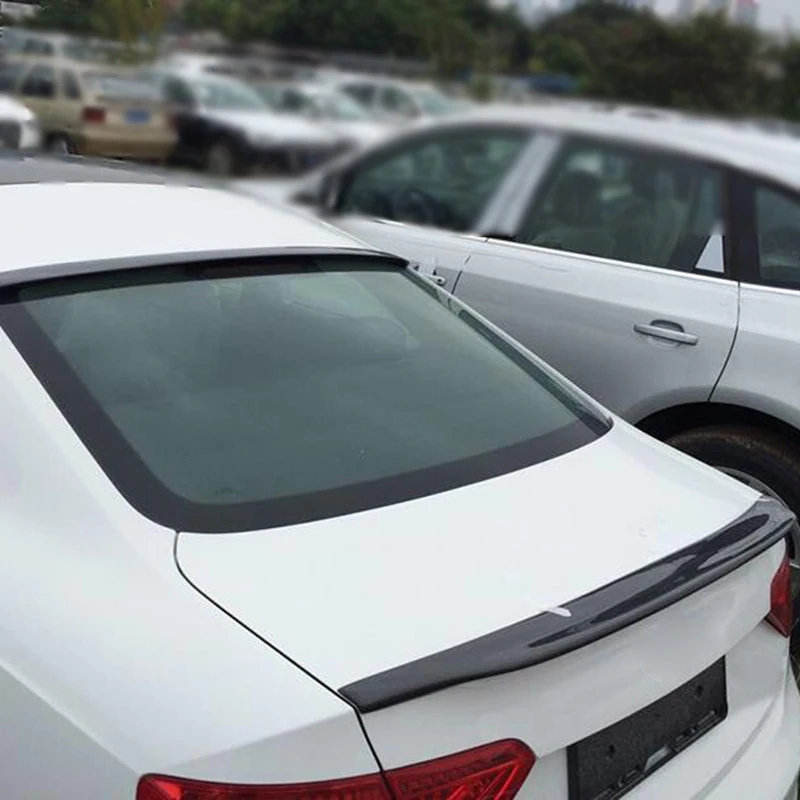 Карбоновое волокно, задний спойлер на крышу, крыло для Audi A5 Coupe, 2 двери, Non-S5, Non-Sline 2008-, задний багажник, багажник, спойлер
