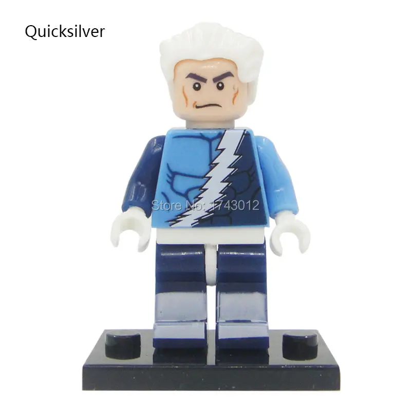 30 шт. PG024 строительные блоки Супер Герои Quicksilver X man/Quick Silver/Rogue/профессор