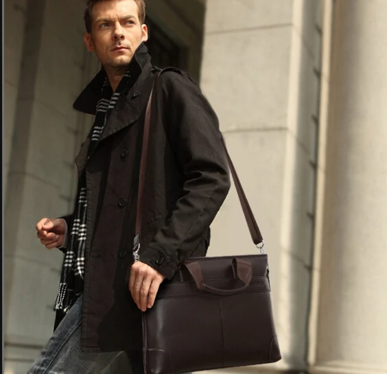 Новая мужская вместительная сумка мессенджер|leather shoulder bag|hand bagshoulder bags |