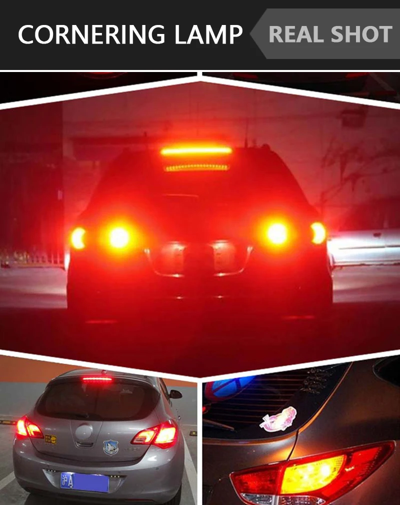 1 шт. p21w bay15d ba15s P21/5 Вт 1156 1157 led 12 в автомобильный стоп светильник белые и красные