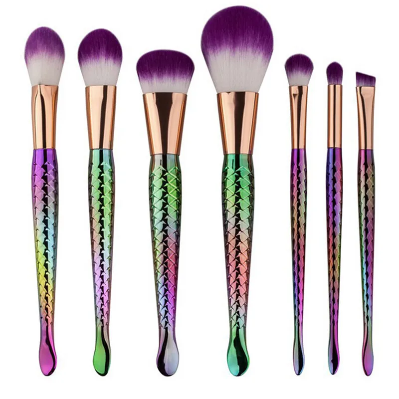 7 шт. набор разноцветных кистей для макияжа|brush kit|makeup brush setbrush set |
