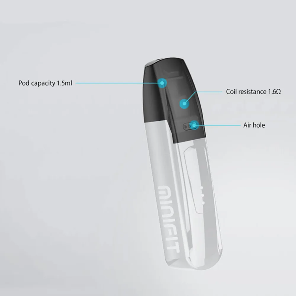 Justfog Minifit Pod 370 мАч встроенный аккумулятор электронная сигарета стартовый набор 1 5