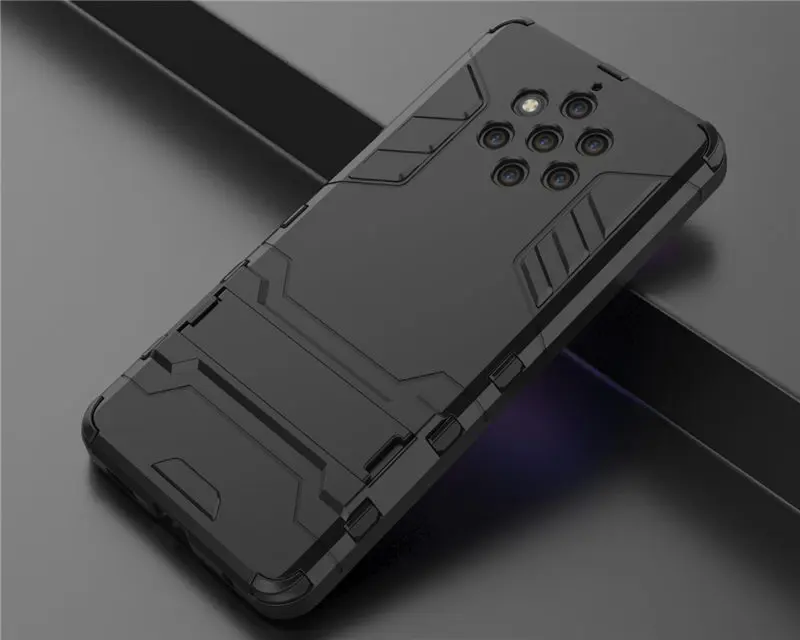 Чехол-броня для Nokia 9 PureView Защитный Гибридный Жесткий ПК из мягкой резины ТПУ 2 в 1