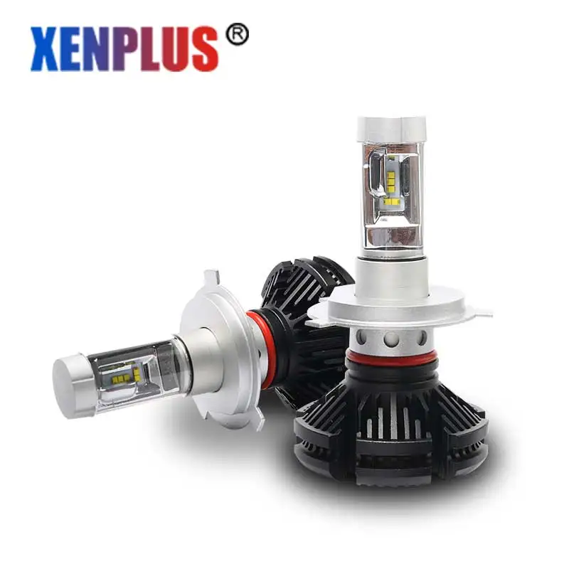 Светодиодная лампа для автомобильных фар Xenplus 2 шт H4 H7 3000K/6500K/8000K желтая белая холодная синяя H11 9004