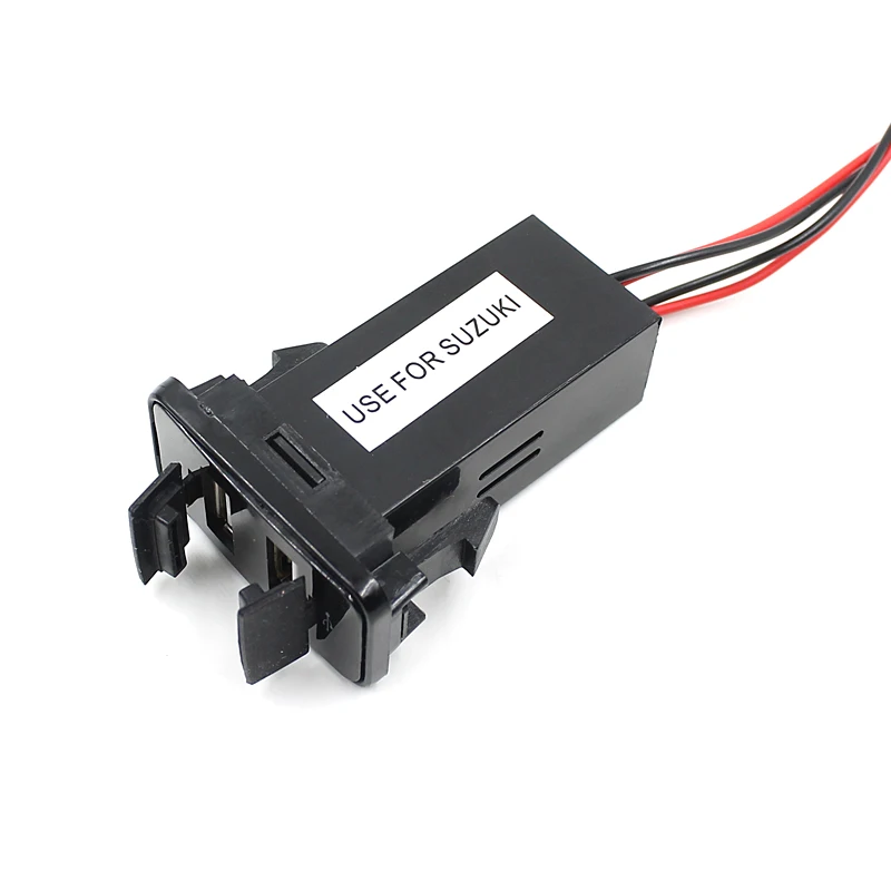 Car 12V 2.1A 2 USB Port Power Socket GPS Mobile Phone Charger For SUZUKI drop shipping | Автомобили и мотоциклы