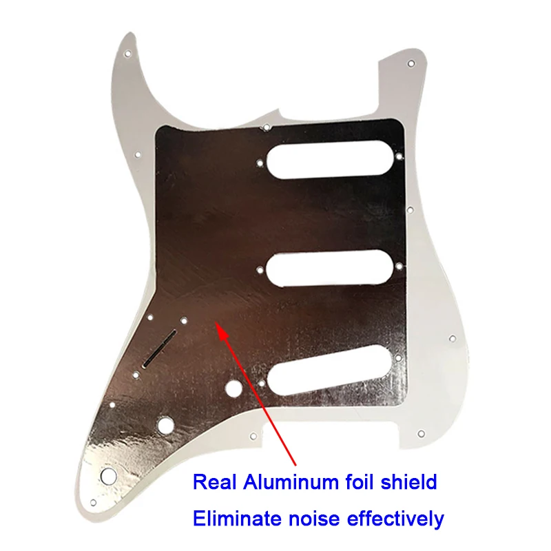 Детали для гитары Pleroo Strat Guitar Pickguard с 11 винтами крыла 62 'Strat Standard SSS ST пластина