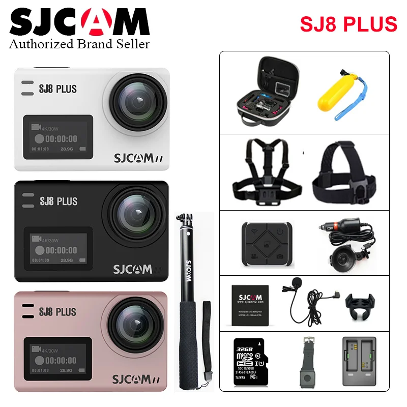 SJCAM SJ8Plus 4K экшн и Спортивная камера 4 K/30 кадров в секунду видео 12MP изображение