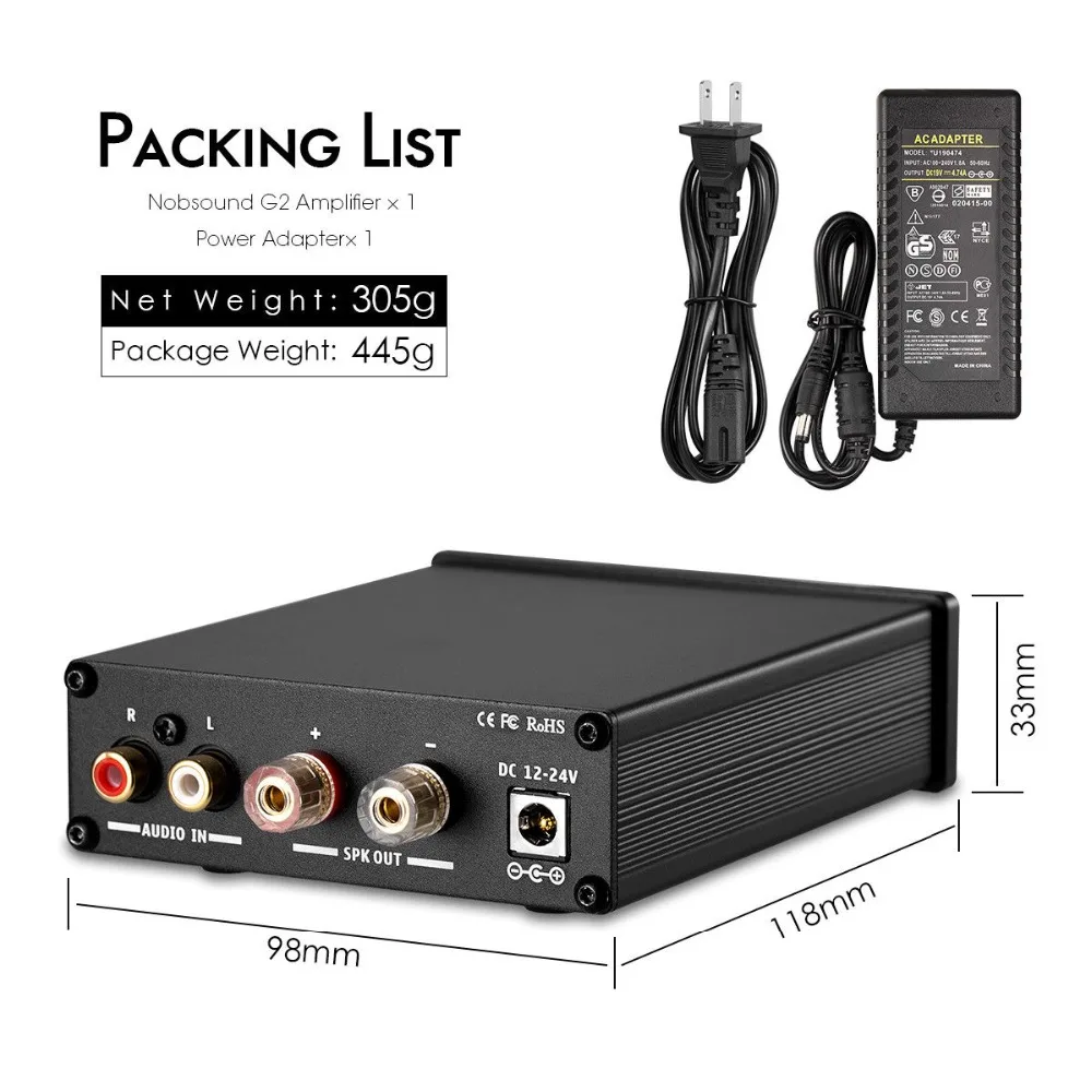 Douk audio Hi Fi G2 сабвуфер/полночастотный мини моноканальный TPA3116 цифровой Class D