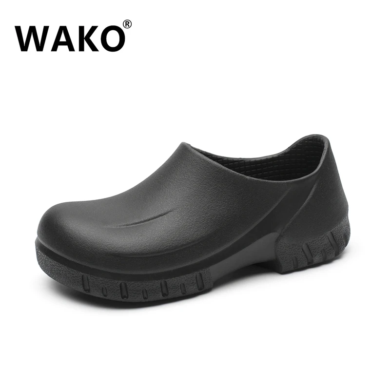 Мужская обувь для шеф повара WAKO 9033 кухонная готовки черные Сабо рабочая