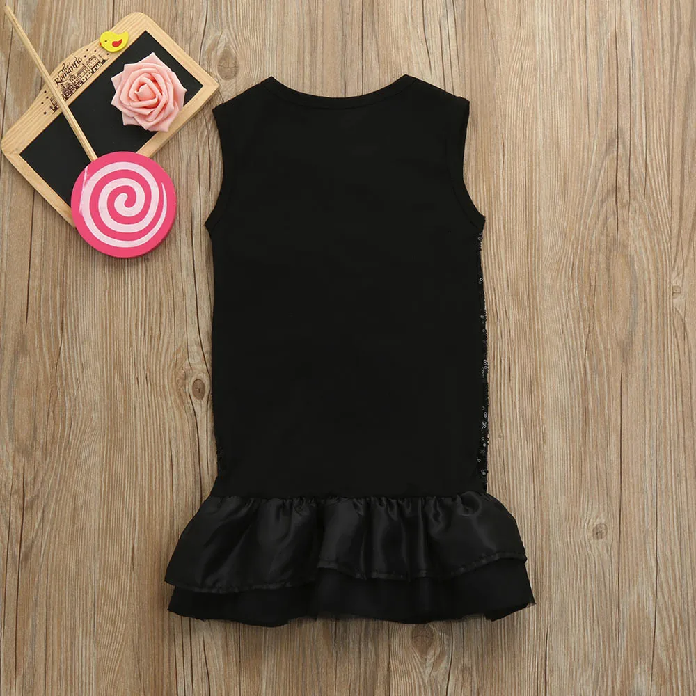 2018 New Summer Style Beautiful Baby Girls Infant Kids Dress Girl Sundress Sequins Flower Clothes Princess dropshipping | Детская одежда